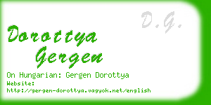 dorottya gergen business card